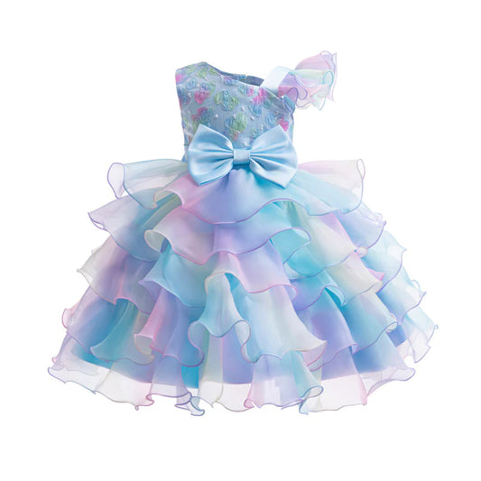 (Girls Bow-Tie Fluffy Dress | Preorder