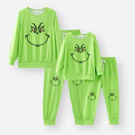 Adult & Mini Grinch Pjs | Pre-Order